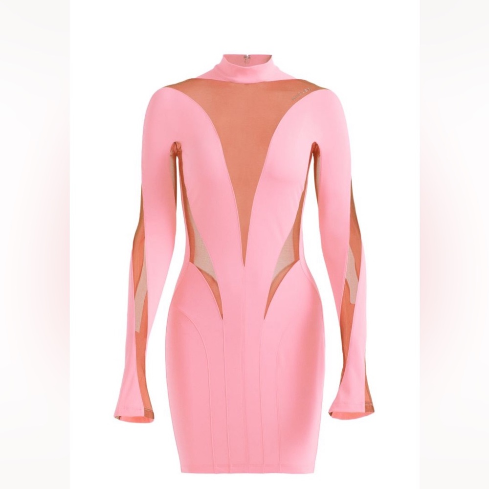 NWT Mugler Mash body con mini dress